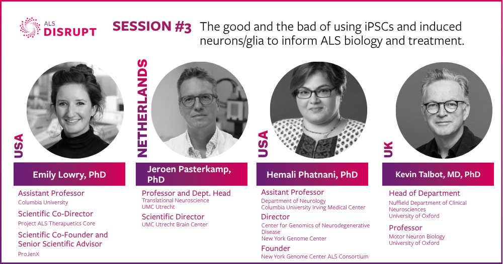 ALS Disrupt 2027 Session 3 speakers and session topic