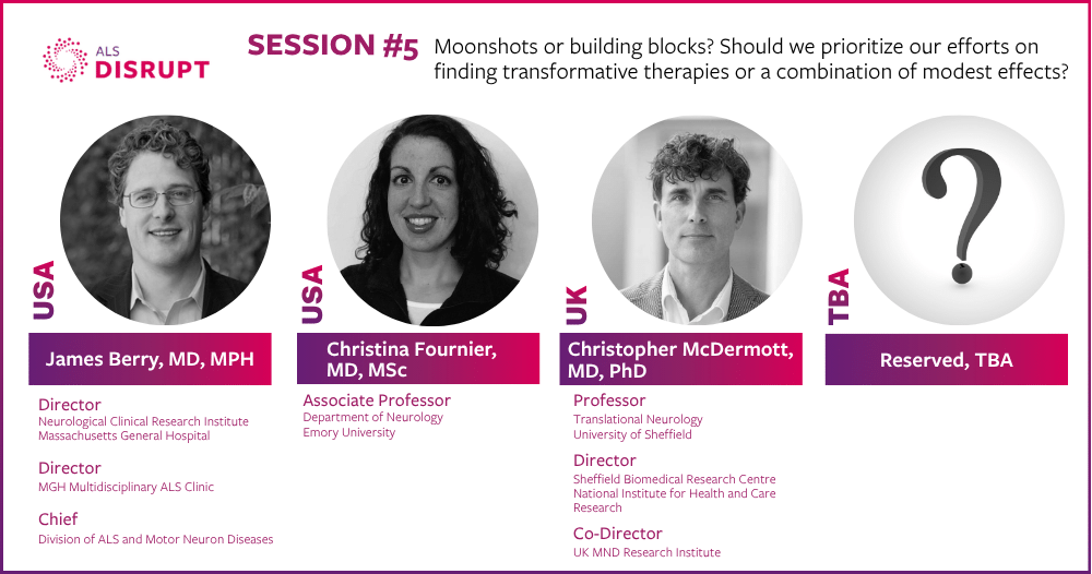 ALS Disrupt 2027 Session 5 speakers and session topic